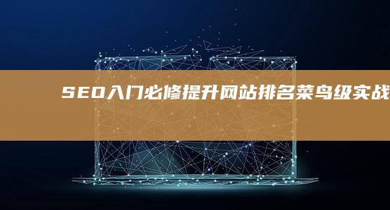 SEO入门必修：提升网站排名菜鸟级实战技巧